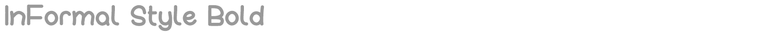 InFormal Style font preview